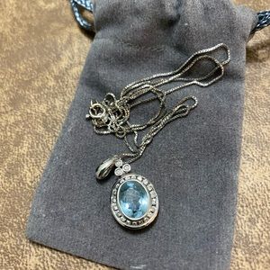 Na Hoku Aquamarine and Diamond Pendant